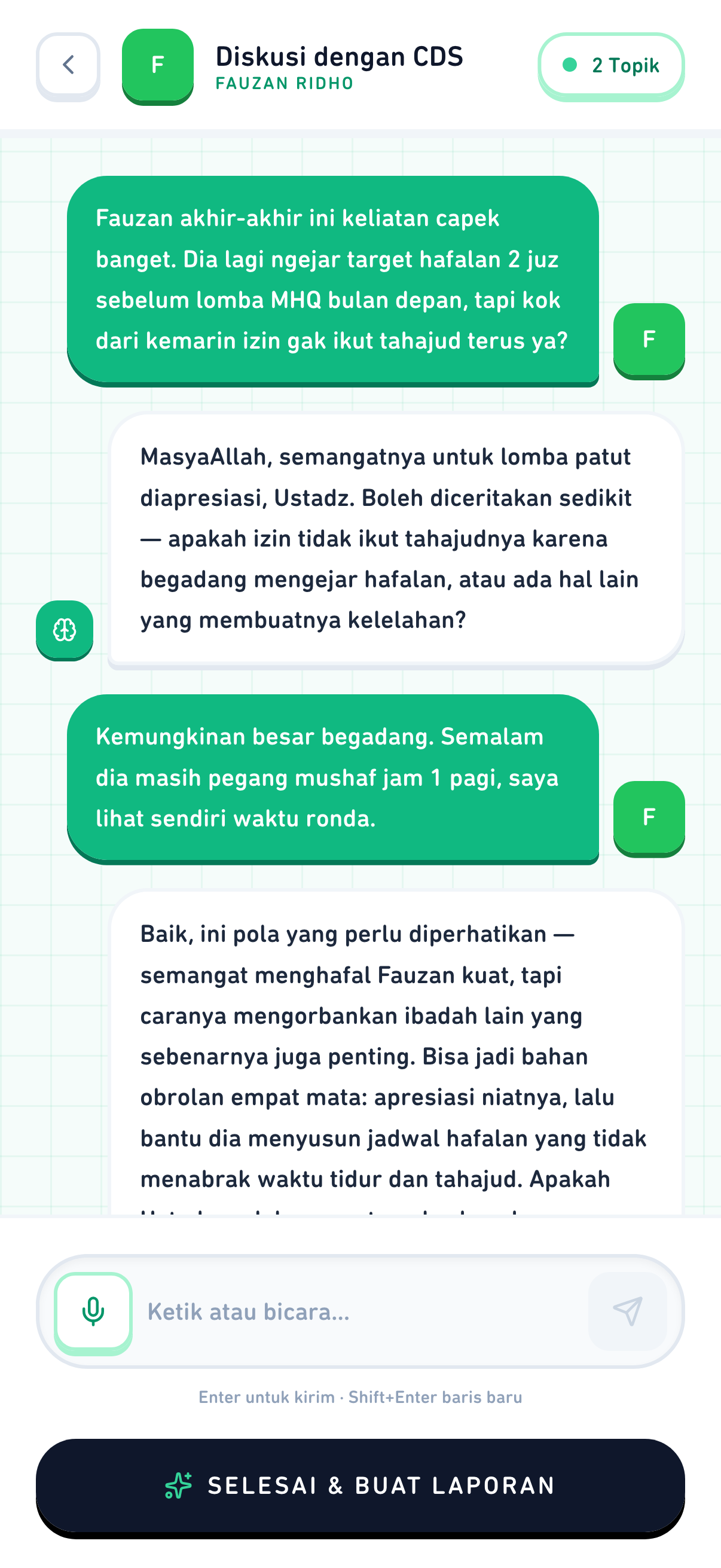 Diskusi Reflektif dengan AI